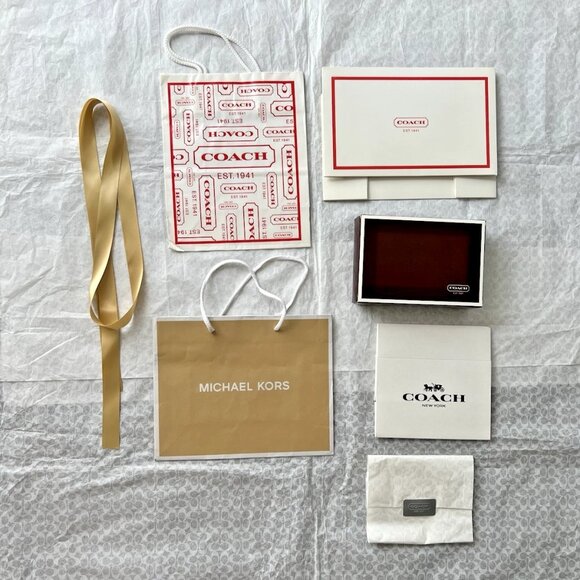 Mixed Lot Designer Paper Shopping Bags Gift Box Coach Michael Kors - Picture 3 of 3